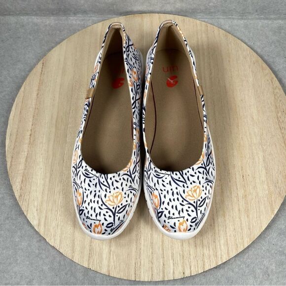 UIN Women Tulip in May 4 Menorca III Size 7.5 Slip OnShoe Satin Silk Ballet Flat - Picture 7 of 8